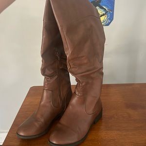 American eagle leather knee high boots